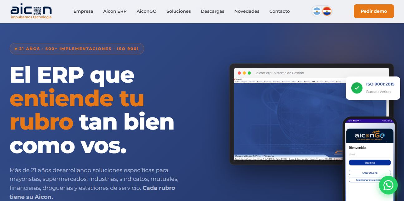 Nuevo sitio web Grupo Aicon